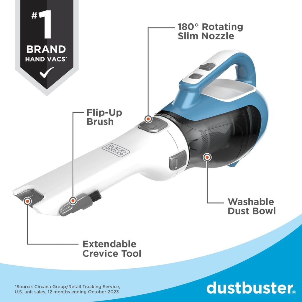 Black+Decker Dustbuster Cordless CHV1410L Features